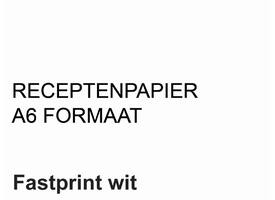 Receptpapier Fastprint A6 80gr wit 2000 vel