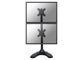 Monitorarm Neomounts D700DDV 2x10-27" verticaal op voet zwart