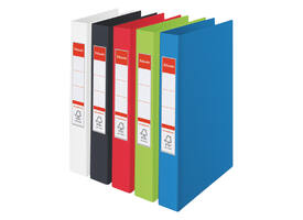 Ringband Esselte Standaard A4 25mm 30% gerecycled PP folie assorti