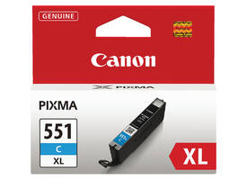 Inktcartridge Canon CLI-551XL blauw