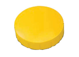 Magneet MAUL Solid 20mm 300gr geel 10 stuks