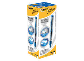 Whiteboardmarker Bic Velleda liquid rond medium blauw