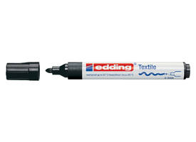 Textielmarker edding 4500 rond 2-3mm zwart