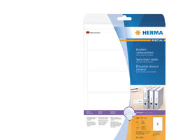Rug-insteekkaart HERMA 5032 breed 54x190mm wit 25 vel