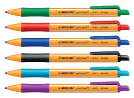 Balpen STABILO pointball 6030/40 medium rood