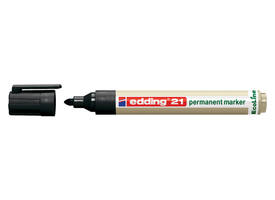 Viltstift edding 21 EcoLine rond zwart 1.5-3mm