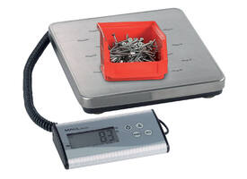Pakketweger MAUL Cargo 120kg metalen plateau 27x27cm +9V batterij zilver