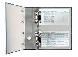 Ordner Leitz 1092 giro-bank met dubbele mechaniek 75mm karton A4 zwart