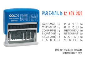 Woord-datumstempel Colop S120 mini-info dater 4mm frans