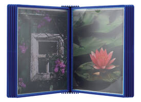 Wandelement Djois Flex-O-Frame premium A4 met 10-tassen blauw