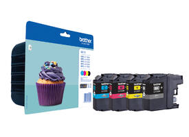 Inktcartridge Brother LC-123VALBP zwart + 3 kleuren