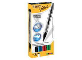 Whiteboardmarker Bic Velleda liquid rond medium assorti 4 stuks