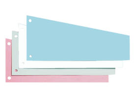 Scheidingsstrook Oxford trapezium 240x105/55mm 190gr blauw 100 stuks