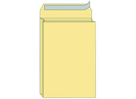 Envelop Quantore monsterzak 262x371x38mm zelfklevend creme 125 stuks