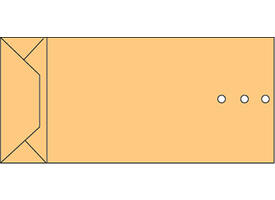 Envelop Quantore monsterzak 100x245x40mm bruin 250 stuks