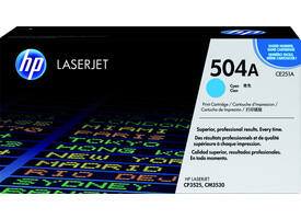 Tonercartridge HP CE251A 504A blauw