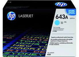 Tonercartridge HP Q5951A 643A blauw