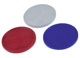 Consumptiemunt Combicraft rood 750 stuks