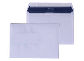 Envelop Hermes bank EA5/6 110x220mm gegomd wit doos à 500 stuks