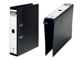 Hangordner Elba Rado 75mm karton zwart gewolkt