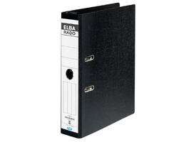 Hangordner Elba Rado 75mm karton zwart gewolkt