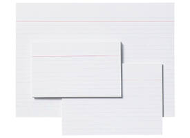 Systeemkaart Aurora 200x150mm lijn met rode koplijn 210gr wit 100 vel