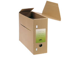 Gemeentearchiefdoos JalemaClipex folio 370x265x115mm bruin