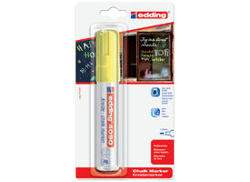 Krijtstift edding 4090 window schuin 4-15mm neon geel blister à 1 stuk