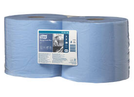 Poetspapier Tork W2 Plus Premium 2-laags 750 vel blauw 130052