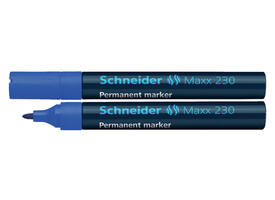 Permanent marker Schneider Maxx 230 rond 1-3mm blauw