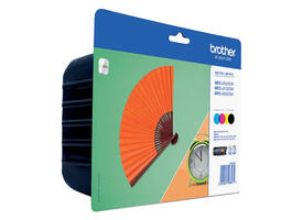 Inktcartridge Brother LC-129XLVALBP zwart + 3 kleuren
