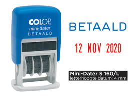 Woord-datumstempel Colop Printer Mini S 160/L betaald