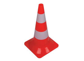 Afbakeningskegel 50cm rood wit