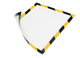 Duraframe Durable 4945130 security A4 magneet geel/zwart 5 stuks