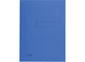 Dossiermap Exacompta Forever A4 2 kleppen 290gr blauw
