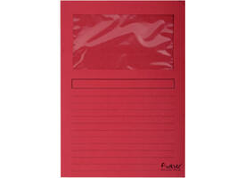 Venstermap Exacompta Forever L-model 120gr rood 100 stuks