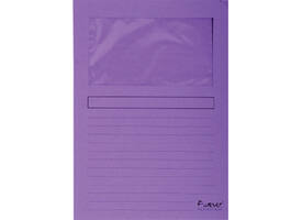 Venstermap Exacompta Forever L-model 120gr paars 100 stuks