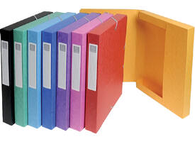Elastobox Exacompta A4 25mm 600gr assorti