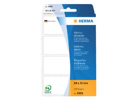 Etiket HERMA adres 4300 88x35mm zig-zag 250 stuks