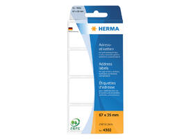 Etiket HERMA adres 4302 67x35mm zig-zag 250 stuks