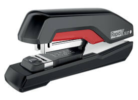 Bureaunietmachine Rapid Supreme half-strip s27 30 vel zwart/rood