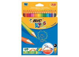 Kleurpotloden BicKids Evolution ecolutions ass blister à 18st