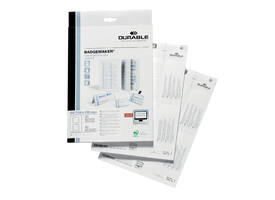 Badgekaart Durable 1420 bedrukbaar A6 80 stuks