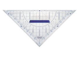 Geodriehoek Staedtler 568 220mm transparant