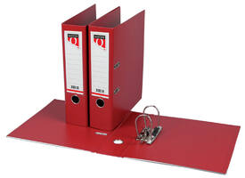 Ordner Quantore A4 80mm PP donkerrood