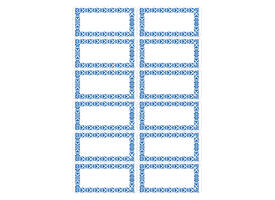 Etiket HERMA 3742 keuken blauw