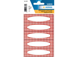 Etiket HERMA 3639 keuken ruit rood