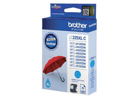 Inktcartridge Brother LC-225XLC blauw