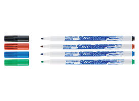 Whiteboardmarker Bic Velleda 1721 rond fijn assorti set à 4 stuks