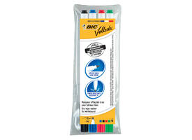 Whiteboardmarker Bic Velleda 1721 rond fijn assorti set à 4 stuks